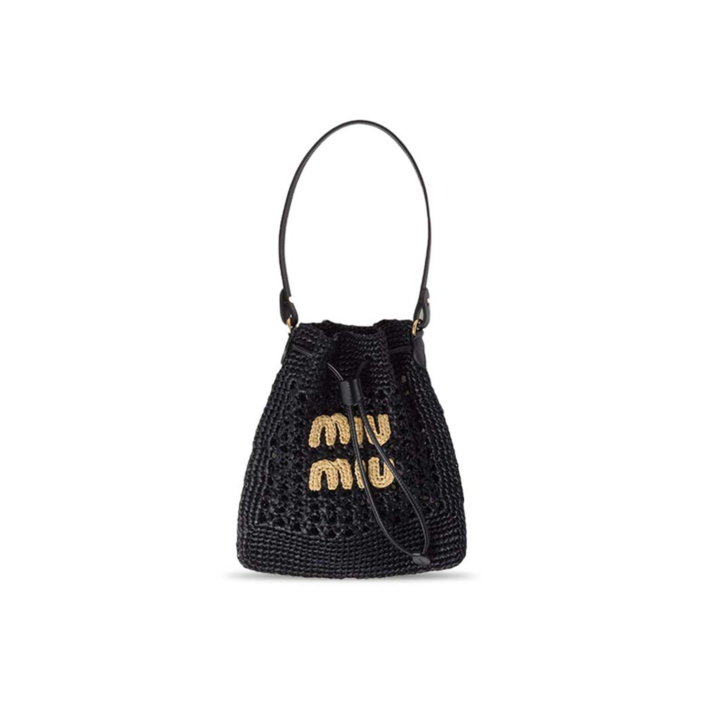 MIU MIU WOVEN FABRIC MINI BAG 5ND016 (23*20cm)